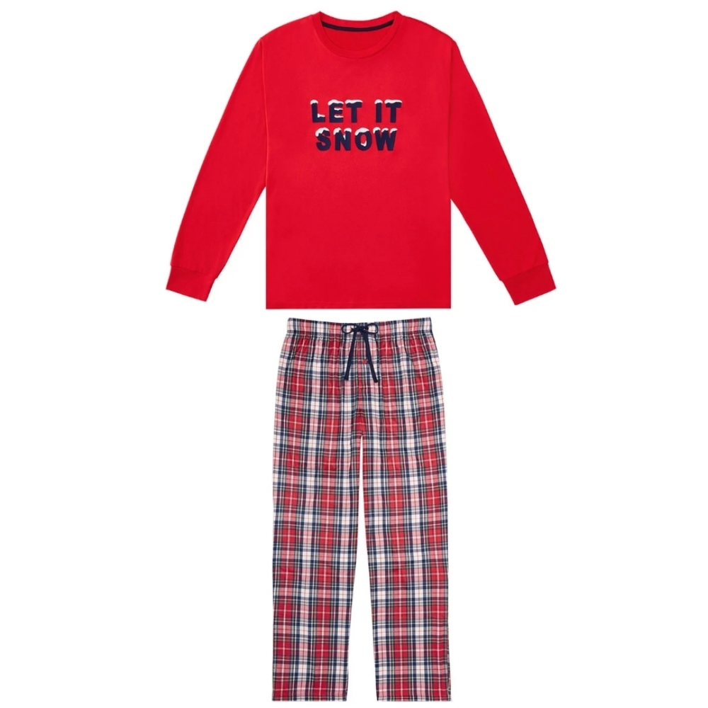 [NWT / Men's] Member's Mark "Let It Snow" Pajama Set